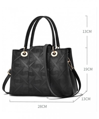 Women Shoulder Handbag, PU Leather Messenger Bag, Satchel Shoulder Bag, Casual Crossbody Purse Tote Black $18.26 Totes