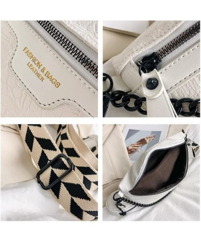 Printed Crossbody Bag for Women, Leather Chest Pocket with Small Coin Purse Versatile Shoulder Bag (white) Pink $22.96 Totes