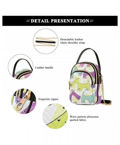 Colorful Dogs Crossbody Bags for Women Small Purse Chain Hand Bag Shoulder Bag for Travel Work Gift $11.44 Shoulder Bags