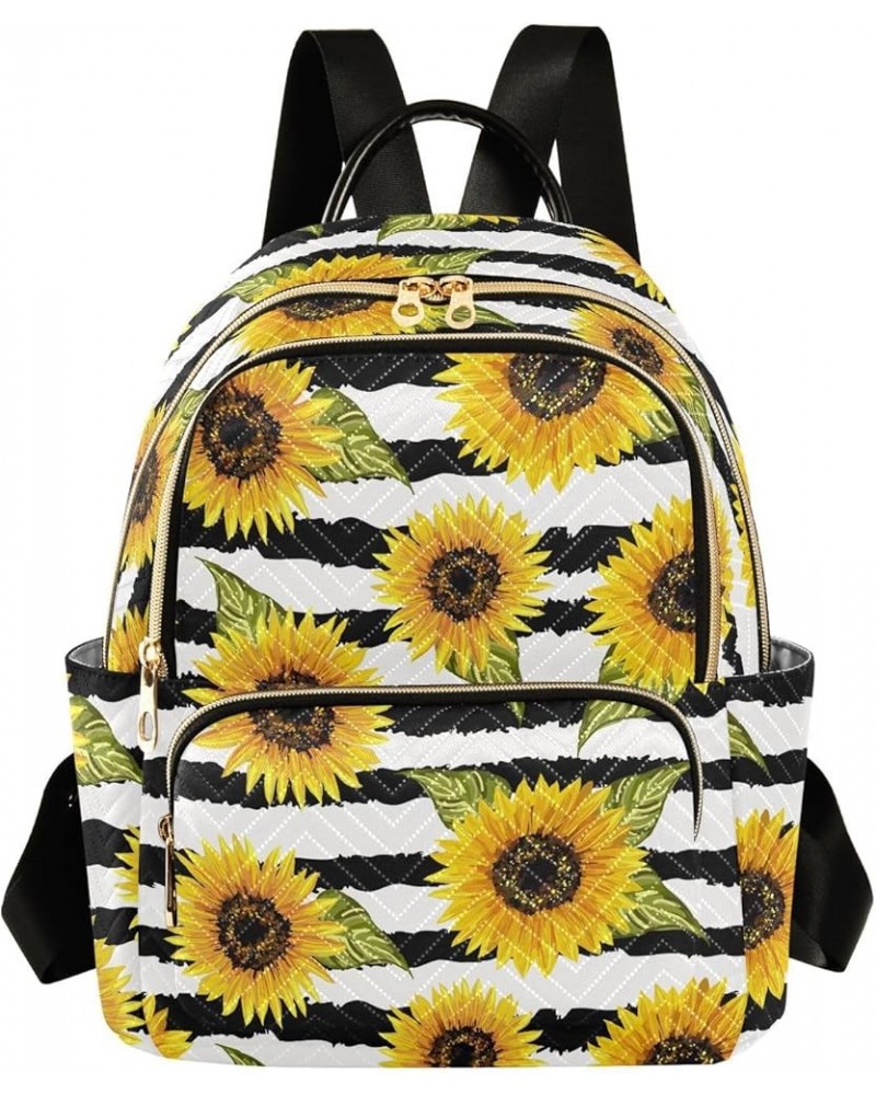 Sunflowers Backpack Purse for Women Fashion Travel Bag Ladies Shoulder Bags Back Pack Weekend Bag,M Medium $17.15 Backpacks