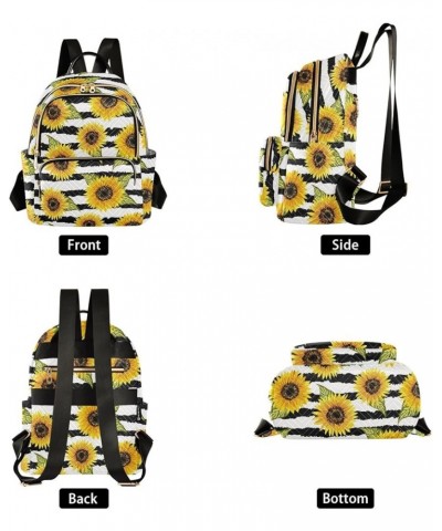 Sunflowers Backpack Purse for Women Fashion Travel Bag Ladies Shoulder Bags Back Pack Weekend Bag,M Medium $17.15 Backpacks