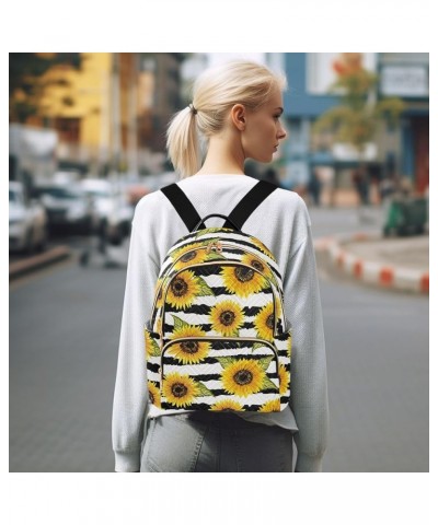 Sunflowers Backpack Purse for Women Fashion Travel Bag Ladies Shoulder Bags Back Pack Weekend Bag,M Medium $17.15 Backpacks