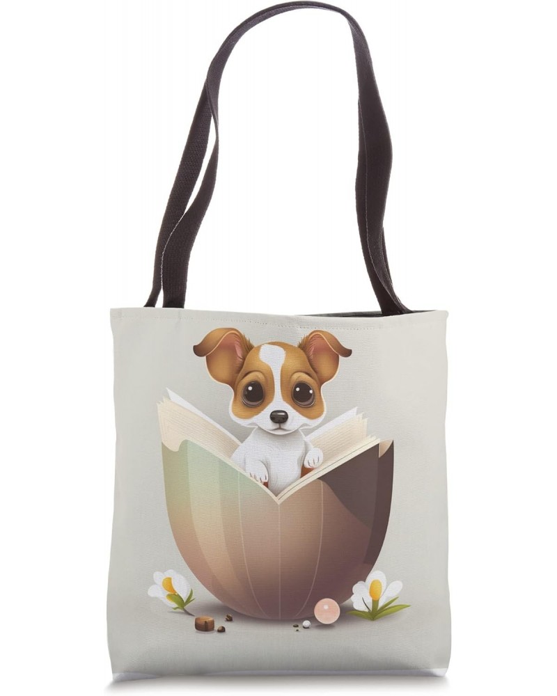 Funny dog in the egg Design dog owner Humor Sarcastic puppie Tote Bag $9.92 Totes