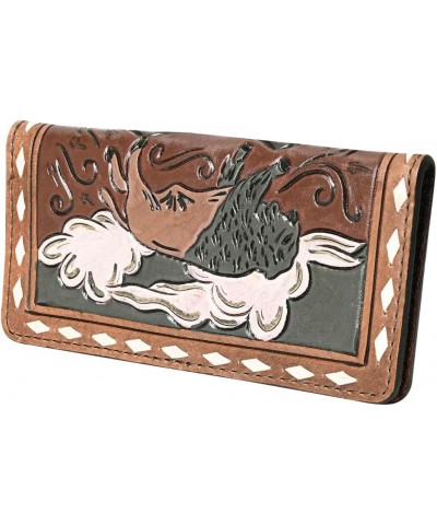 WALLET Hand Tooled Genuine Leather women bag western handbag purse $22.05 Wallets