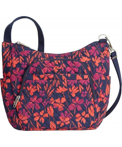 Anti-theft Classic Crossbody Bucket Bag, Nutmeg Painted Floral $27.36 Crossbody Bags