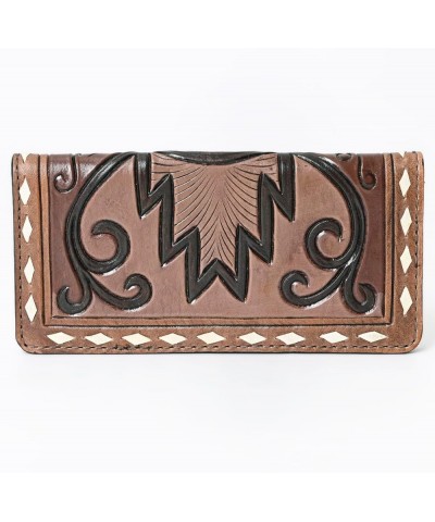 WALLET Hand Tooled Genuine Leather women bag western handbag purse $22.05 Wallets