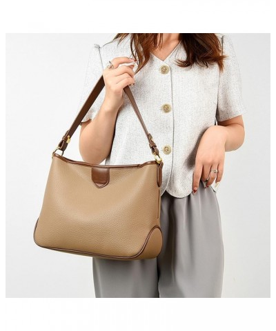 Women Casual Shoulder Bag panelled female Crossbody Bag Large Capacity ladies pu leather commuting Handbags White $40.39 Shou...