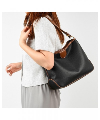 Women Casual Shoulder Bag panelled female Crossbody Bag Large Capacity ladies pu leather commuting Handbags White $40.39 Shou...