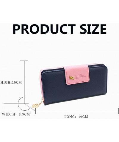 Wallet for Women Fashion Long Purse PU Leather Wallet for Women with RFID Zipper Coin Long Purse Women's Wallet with Multiple...