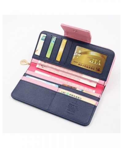 Wallet for Women Fashion Long Purse PU Leather Wallet for Women with RFID Zipper Coin Long Purse Women's Wallet with Multiple...