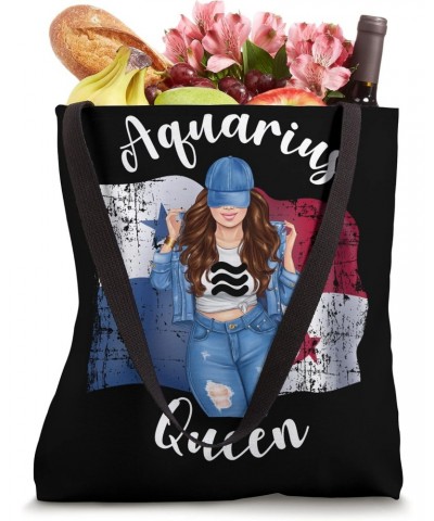 Pretty Panamanian Aquarius Queen Birthday Flag of Panama Tote Bag $17.94 Totes