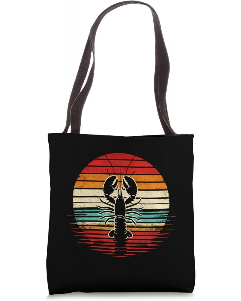 Lobster Sunset Retro Style Safari Vintage 70s Fishing Tote Bag $12.32 Totes