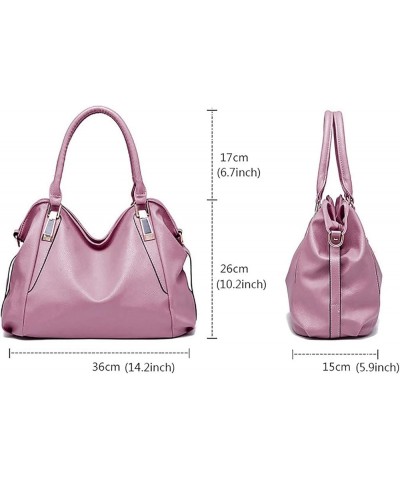 Canvas Tote Bag for Women Roomy Fashion Womens Handbags Ladies Purse Satchel Shoulder Bags Tote Leather Bag Work Tote Pink $1...