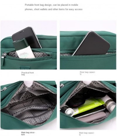 Nylon Crossbody Bag for Women Water-resistant Mobile Phone Pouch Small Handbag Dk Green $21.94 Totes