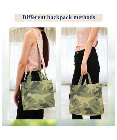 Shoulder Handbag Women Tropical Leaves Trendy Watercolor Crossbody Purse Teacher Tote Bag Crossbody Handbag Camouflage Dinosa...