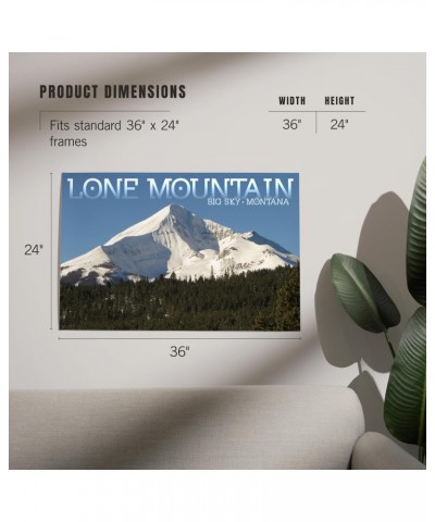 24x36 Inch Giclee Print, Montana, Lone Mountain $23.50 Totes