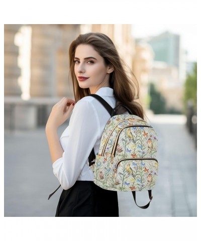 Birds Butterflies Backpack Purse for Women Fashion Small Mini Backpack Daypacks Purse for Gifts Lady Women Holiday,S Small $1...