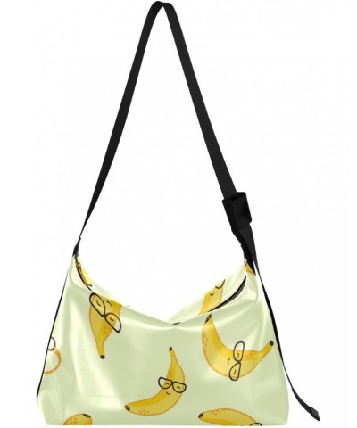 Smiling Bananas with Glasses Yellow Boys Cross Shoulder Bags Trendy Men Bags Shoulder Crossbody Over The Shoulder $13.53 Hobo...