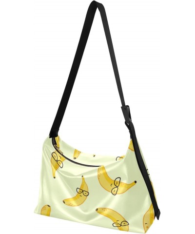 Smiling Bananas with Glasses Yellow Boys Cross Shoulder Bags Trendy Men Bags Shoulder Crossbody Over The Shoulder $13.53 Hobo...