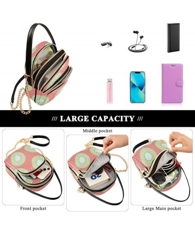 Cartoon Strawberry Women's Crossbody Bag Three Zipper Design Handbag Shoulder Bag Wallet Color196 $15.07 Shoulder Bags