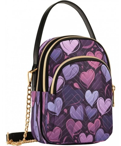 Valentine's Day Cute Heart Shoulder Bags for Women Retro Classic Handbag Purse Small Purses with Chain $13.00 Totes