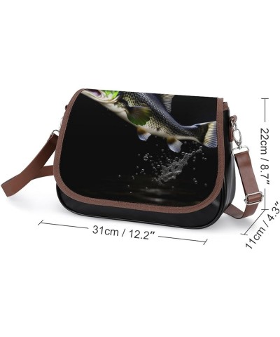 Fashion Flap Over PU Leather Small Crossbody Bag, Women Vintage Purse Bag Shoulder Bag Pattern (50) $16.80 Totes