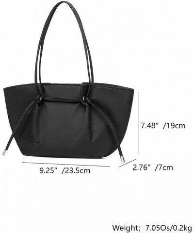 Adjustable length shoulder cotton canvas tote bag - large capacity and magnetic button switch Black Nylon $15.50 Totes