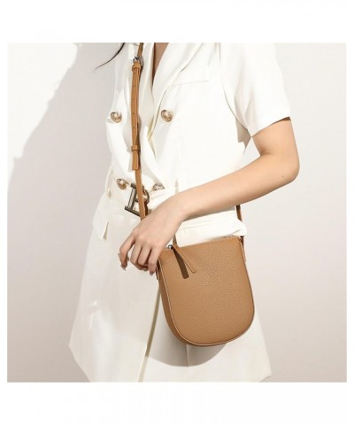 Fashion Lady Leather Simple Elegant Solid Color Daily Wallet Portable Crossbody Bag Medium Bags for Women (C, One Size) $9.54...