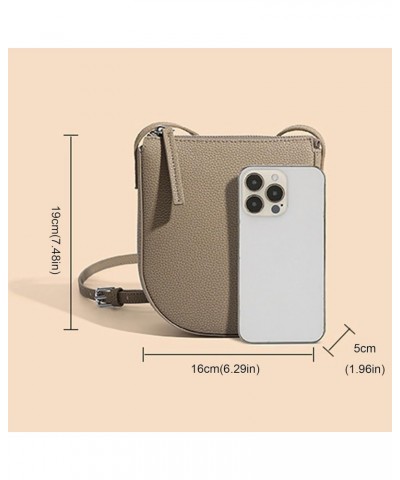 Fashion Lady Leather Simple Elegant Solid Color Daily Wallet Portable Crossbody Bag Medium Bags for Women (C, One Size) $9.54...