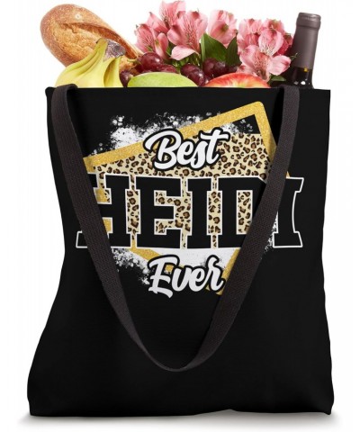 Personalized First Name Heidi with Leopard Print for Girl Tote Bag $15.89 Totes