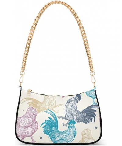 Chicken Shoulder Bag for Women Small Purse Fashion Clutch Handbag Phone Wallet Purse with Chain Strap for Women Girl $12.30 S...