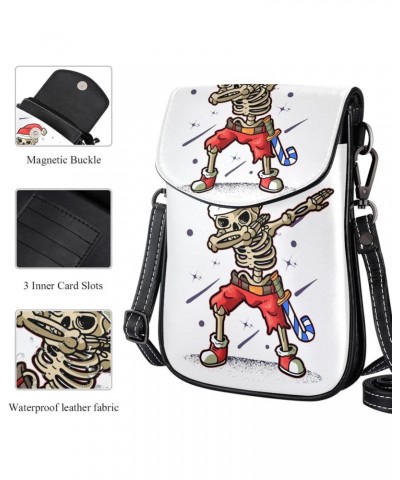 Small Crossbody Bag Cute Skeleton Cell Phone Purse Wallet $11.91 Crossbody Bags