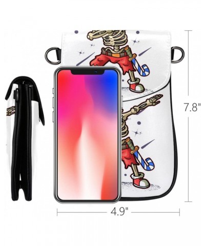 Small Crossbody Bag Cute Skeleton Cell Phone Purse Wallet $11.91 Crossbody Bags