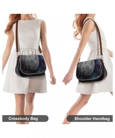 Printed Crossbody Bag Shoulder Bag PU Leather Women's Designer Satchels Squirrel Eating Nuts Color9 $27.35 Satchels