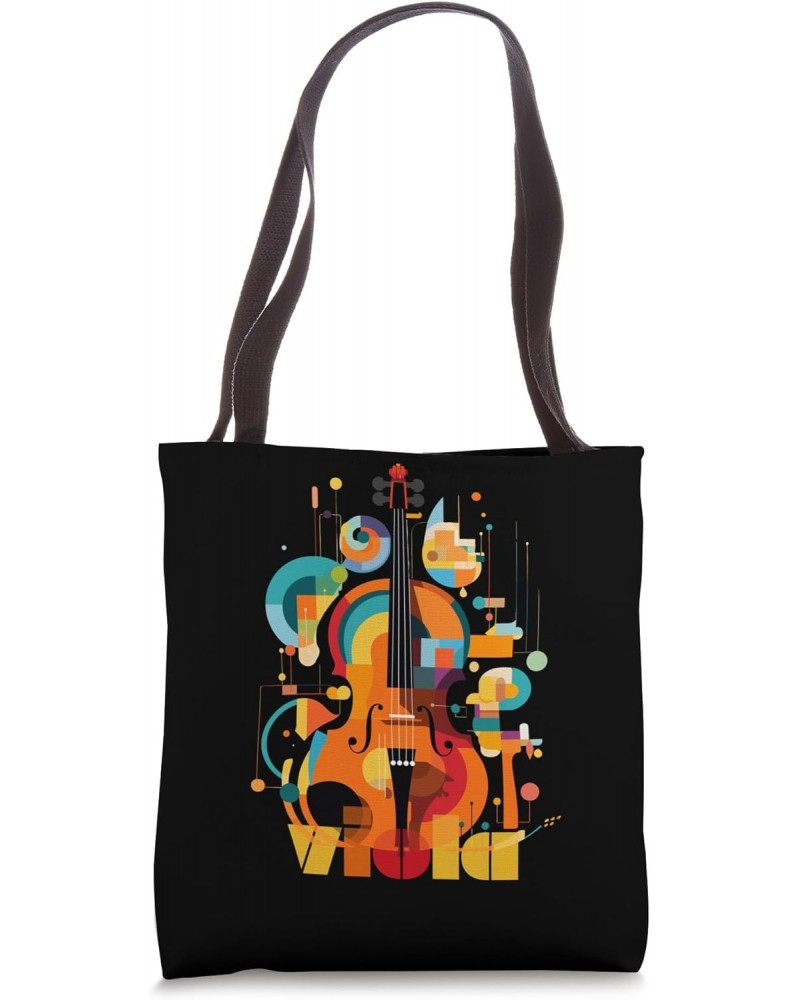 Viola Art Deco Abstract for Orchestra Violist Tote Bag $15.59 Totes