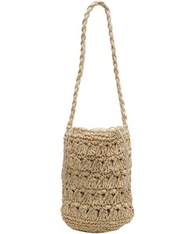 Straw Beach Bag Bucket Bag Crossbody Purse Hobo Bags Vintage Shoulder Bag Summer Tote Bag Women Work Travel Beach Bag 2024 Be...