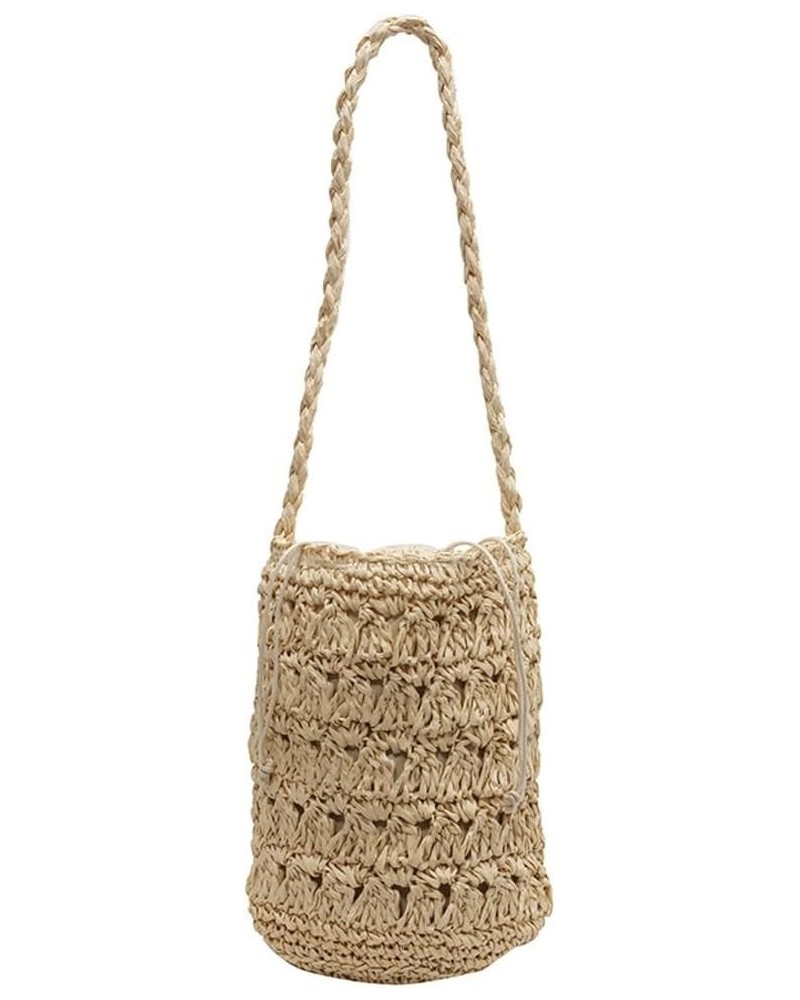 Straw Beach Bag Bucket Bag Crossbody Purse Hobo Bags Vintage Shoulder Bag Summer Tote Bag Women Work Travel Beach Bag 2024 Be...