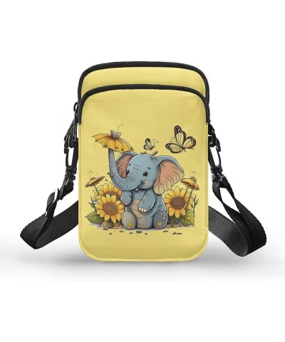 Toddler Crossbody Bag Kids Messenger Bag Over Shoulder Purse Elephant Sunflower $8.80 Shoulder Bags