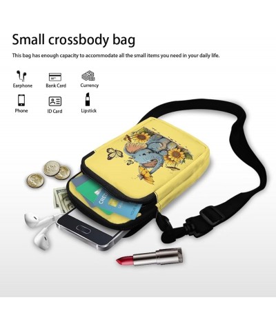 Toddler Crossbody Bag Kids Messenger Bag Over Shoulder Purse Elephant Sunflower $8.80 Shoulder Bags