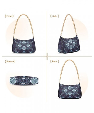 Clutch Shoulder Bags Tote Evening Purse Handbags for Women Hobo Bags Ornamental Paisley Design Squa with Zipper Closure $16.9...