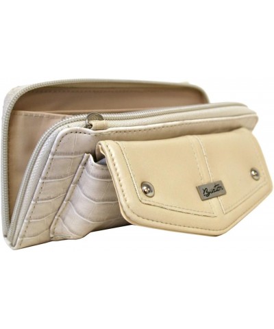 Bone Beige Croco Remix String Along Cross Body Wallet $13.02 Wallets