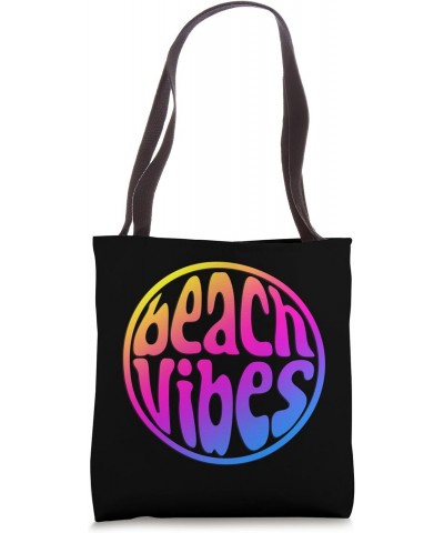 Beach Vibes Retro 70's Design Sunset Vacation Cruise Trip Tote Bag $14.84 Totes