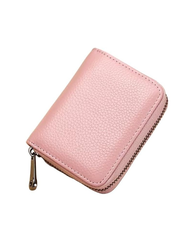 small wallets woman Soft Leather Card FRID anti -theft brush anti -magnetic leather wallet bag, suitable Mini Purse (Coffee) ...