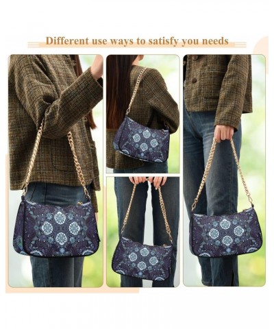 Clutch Shoulder Bags Tote Evening Purse Handbags for Women Hobo Bags Ornamental Paisley Design Squa with Zipper Closure $16.9...