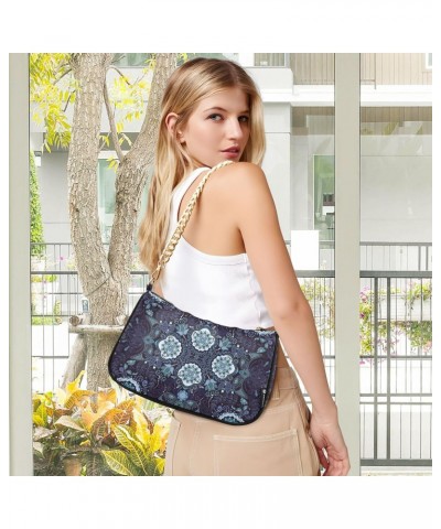 Clutch Shoulder Bags Tote Evening Purse Handbags for Women Hobo Bags Ornamental Paisley Design Squa with Zipper Closure $16.9...