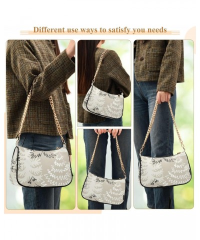 Crossbody Bags for Women Shoulder Purse Winter Forest Handbags Stylish Clutch Purse with Chain Strap $15.00 Totes