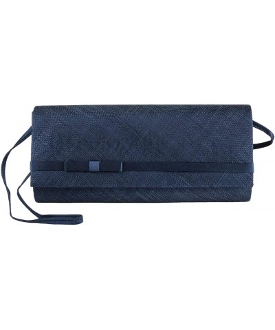 Sinamay Clutch Shoulder Bag Women - Blue $28.63 Clutches