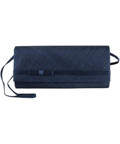 Sinamay Clutch Shoulder Bag Women - Blue $28.63 Clutches