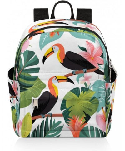 Tropical Toucan Small Backpack for Women Ladies Mini Backpack Travel Casual Backpack Purse Satchel Daypack $24.05 Backpacks