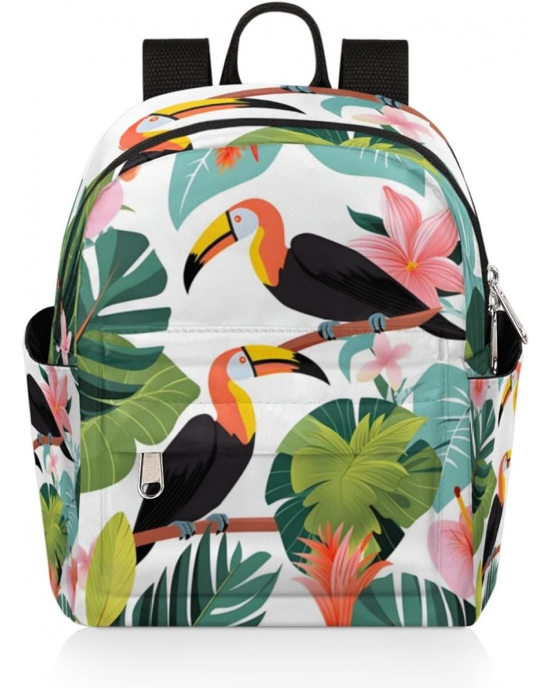 Tropical Toucan Small Backpack for Women Ladies Mini Backpack Travel Casual Backpack Purse Satchel Daypack $24.05 Backpacks